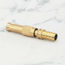 All copper straight plug spray gun adjustable watering irrigation straight spray gun garden hose spray gun